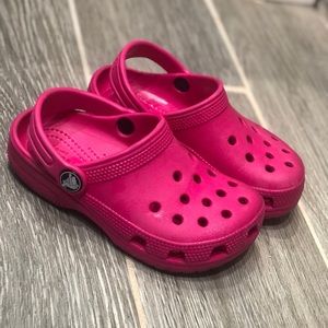 Girls Crocs - pink size 10 gradeschool